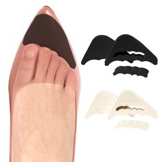 PRICES MAY VARY. Our Shoe Filler Inserts are made of high quality EVA Foam which can be washed and reused. Shoe Insert Size : 2.75“x 1.18”x 0.59”. You can remove the inner detachable insert or cut them into proper shape according to your needs. The toe filler so breathable, so sof, the toe filler can fill the empty space of your big shoes to reduces toe damage and perfectly protects your toes, comfortable for daily use and wear. Removable and Adjustable Toe Filler Inserts, so that you can use it High Heels Sneakers, Women High Heels, Heels Sneakers, Shoes Too Big, High Heel Sneakers, Shoe Inserts, Round Toe Shoes, Cushion Inserts, Pointed Toe Shoes