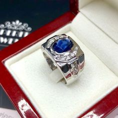 IN STOCK! READY FOR SHIPPING! Free ring sizing! BRAND-NEW!! ONE OF A KIND, HANDCRAFTED RING. EXTREMELY ELEGANT 3.36 total carats Certified, Natural, CEYLON sapphire ring. This ring offers an important statement of who you are with a 2.28 carats, VIVID BLUE, transparent, VS clarity, BLUE SAPPHIRE. Accentuating the sapphire are the 18 E/VVS, and sparkling natural diamonds   IN CASE OF RETURN FOR US BUYERS. BUYERS MAY SEND THE ITEMS BACK TO OUR US-BASED OFFICE IN SALT LAKE CITY, UTAH SUGGESTED RETA Luxury Sapphire Signet Ring For Formal Occasions, Blue Oval Signet Ring For Formal Occasions, Elegant Blue Sapphire Signet Ring, Classic Sapphire Signet Ring For Formal Occasions, Formal White Gold Sapphire Signet Ring, Formal Polished Sapphire Ring, Formal Sapphire Diamond Ring, Formal Sapphire Signet Ring With Polished Finish, Blue Diamond Signet Ring With Polished Finish