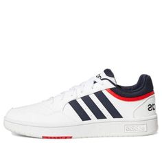 Adidas Hoops 3.0 Low Classic Vintage Shoes 'White Vivid Red' GY5427 (SNKR/Cozy/Skate/Low Top/Wear-resistant) Adidas White Skate Shoes With Vulcanized Sole, White Basketball Shoes With Vulcanized Sole, Adidas White Skate Shoes With Cushioned Footbed, White Adidas Skate Shoes With Cushioned Footbed, Adidas Sporty Sneakers With Red Sole, Adidas Sneakers For Sports With Red Sole, Adidas Sneakers With Red Sole For Sports, Adidas Red Sneakers For Light Sports, Red Adidas Sneakers For Light Sports