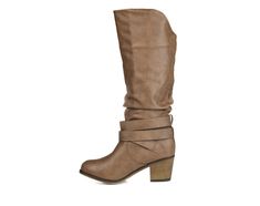 Women's Journee Collection Late Wide Calf Knee High Boot in Taupe Size 8.5 Medium Womens Boots Knee High, Wide Calf Knee High Boots, Womens Riding Boots, Edgy Style, Chunky Block Heels, Shoe Carnival, Wide Calf, Journee Collection, Edgy Fashion