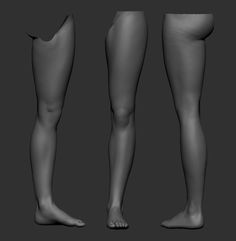 three different views of the legs and ankles of a person with no shoes on, from top to bottom