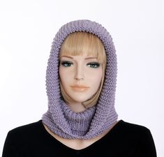 This listing is for the PDF pattern only, not for the finished product. As the frosty months of winter begin to dig in their heels, this Hand knit hood cowl PDF pattern will be your best ally in protecting from the cold. You'll be amazed at how easy it is to create this handsome knitted ski mask using this easy-to-understand pattern. Create more than one using a variety of yarns and in different colors so you'll be ready to hit the slopes in style this winter! This knit scarf works as a cowl or Hooded Turtleneck Cowl, Ski Mask Pattern, Knitting Patterns Cocoon, Winter Begins, Hood Scarf, Scarf Knitting Pattern, Hooded Cowl, Cowl Knitting, Cowl Knitting Pattern