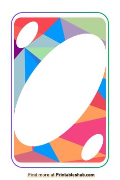 an apple logo is shown on the back of a white card with colorful geometric shapes