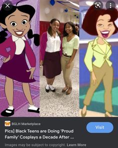 the cast of disney's princess and her friends in their cartoon roles, from left to right, black teens are doing proud, family cosbys