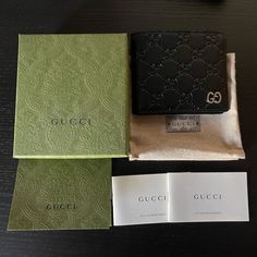 Brand New Wallet. Comes With Everything Pictured, Also Have The Receipt If Needed And Shopping Bag. Designer Gucci Wallets For Business, Designer Leather Wallet With Embossed Logo, Designer Gucci Wallet With Coin Pocket, Designer Wallet With Embossed Logo, Designer Rectangular Wallet With Embossed Logo, Designer Wallets With Embossed Logo, Designer Business Wallets With Embossed Logo, Designer Wallets With Embossed Logo For Business, Gucci Bifold Wallet With Coin Pocket