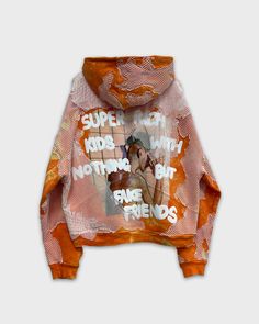 Super Rich Kids Hoodie – DUST OF GODS Unique Hoodies Design, Hoodie Painting Ideas, Painted Hoodies, Hand Painted Hoodie, Dust Of Gods, Gods Artwork, God Clothing, Clothes Hoodie, Distressed Hoodie