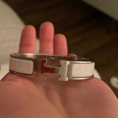 Great Condition And Beautiful, Staple Piece! Just Don’t Wear It Enough Questions? Leave A Comment Below! Hermes Clic H Bracelet, Hermes Jewelry, Just Don, Staple Pieces, Womens Jewelry Bracelets, Women Jewelry, How To Wear, Color