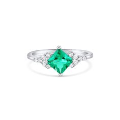 This gorgeous, timeless ring features our favorite stunning emerald design and hand picked crystals. ✦ DETAILS ✦ ✧ Handcrafted ✧ About 2.25 Carat center stone ✧ Natural crystals ✧ Sizes 3.5-11 ✧ Sterling silver 925 or gold filled ✧ This ring will arrive ready to gift in a Kherish Jewelry Pouch. ✧ PRE-ORDER: Items that are preorder only will ship within 10-15 business days. You will receive an email with the updated processing time if you order a size/option that qualifies for pre-order. ✧ Due to Vintage Anniversary, Art Deco Emerald, Engagement Ring Gold, Art Deco Emerald Ring, Timeless Ring, Emerald Ring Gold, Silver Engagement Ring, Sterling Silver Engagement Rings, Sky Art