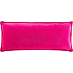 a bright pink pillow on a white background