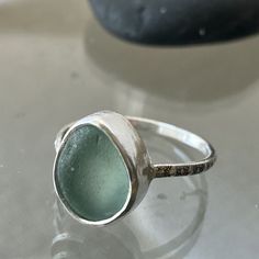 The Classic Ring | Sea Glass Ring Sea Glass Ring, Timeless Ring, Beachglass Jewelry, Modern Jewellery, Pottery Inspo, Glass Ring, Glass Jewellery, Classy Jewelry, Silly Things