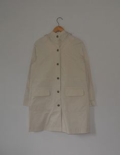 Cool Junko Shimada Light jacket for ladies Used jacket, Show sign of normal wear, Minor soft stains on jacket, Overall in good vintage condition (Please refer picture) Size on tag 9 (Japan sizing) with actual measurement taken when lying flat armpit 20 inches and 33 inches in total lenght. (Approx) Lenght from neck stitching to cuff: 27 Inches Two front pocket. Please note that vintage sizing is not the same as modern sizing. Always go by the measurements we provide and compare them to an item t Beige Cotton Long Sleeve Windbreaker, Beige Cotton Windbreaker, Vintage Long-sleeved Cotton Hooded Jacket, Vintage Cotton Hooded Jacket With Long Sleeves, Junko Shimada, Neck Stitching, Navy Blue Crewneck, Picture Size, Japanese Culture