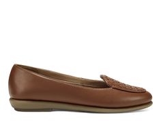 Inspired by an iconic Venetian loafer silhouette, the Brielle loafer by Aerosoles conveys an elegant, streamlined aesthetic that will add the perfect amount of feminine charm to any look you choose. Faux leather upper,Easy slip-on entry,Approx. 3/4 inch heel,Foot flattering almond toe,Cushioned faux leather or microfiber insole,Lightweight and durable synthetic outsole,Aerosoles® branding details | Women's Aerosoles Brielle Flats in Tan Size 10 Medium Shoe Carnival, 4 Inch Heels, Loafers For Women, Tan Brown, Flat Shoes Women, Loafer Flats, Shoes Flats, 4 Inch, Pu Leather