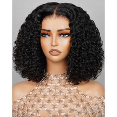 PLEASE READ THE DESCRIPTIONS BELOW BEFORE PURCHASING 💗Specializing in customized human hair extensions since 2007 ⭐️100% Premium Quality REAL Human hair  5x6 Wear and Go Glueless Lace Front Deep Curly Bob Wigs Human Hair Material: High Quality Brazilian Human Hair, Healthy and Vibrant, Comfortable Against Skin. Natural Black Color bob wig human hair,Pre Plucked Hairline with Baby Hair,Pre Bleached Tiny Knots,Looks Realistic as your own hair,Glueless Lace Front Wigs Human Hair. Wear and Go Gluel Color Bob Wig, Sandy Hair, Color Bob, Curly Bob Wig, Glueless Lace Front Wigs, Curly Bob Wigs, Wavy Style, Glueless Wigs, Bob With Bangs