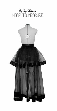 Black tulle bustle overskirt Detachable skirt Bridal train Tulle Bustle, Bridal Train, Custom Skirt, Prom Dress With Train, Detachable Skirt, Wedding Skirt, Ball Gown Skirt, Prom Colors, Black Tulle