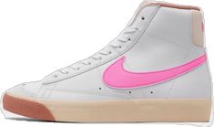 Pink High-top Sneakers For Skateboarding, Nike Skate Shoes With Gum Sole For Spring, Pink Lace-up High-top Sneakers For Skateboarding, Nike Skate Shoes With Gum Sole, Nike Blazer Mid 77, Nike Blazer Mid, Nike Blazers Mid, Blazer Mid, Nike Blazer