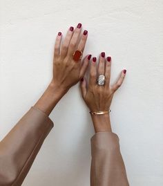 Boho Nails, Nagellack Trends, Red Nail Polish, Red Nail, Nail Art Design, Red Nails, Fashion Nails, Stylish Nails