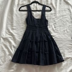 Black Baby Doll Dress (Never Worn) Black Baby Doll Dress, Dresses 90s, Black Babydoll Dress, Black Baby Dolls, Baby Doll Dress, Black Baby, Urban Dresses, Urban Outfitters Dress, Gothic Dress