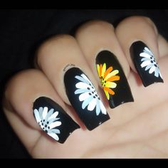 Freehand sunflower nailart Nail Art Designs Videos, Fancy Nails, Toe Nails, Art Designs, Nail Inspo, Nail Art Designs, Sunflower, Art Design, Nail Art