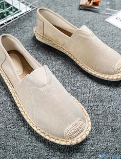 OrcaJump - Mens Comfort Loafers Fabric Casual Walking Shoes PU Moccasins Slip-Ons Black Grey Khaki Spring Casual Non-slip Slip-on Moccasins, Beige Non-slip Slip-ons, Beige Slip-on Moccasins With Rubber Sole, Beige Slip-on Moccasins With Round Toe, Beige Slip-on Moccasins With Textured Sole, Beige Moccasins With Rubber Sole, Casual Non-slip Round Toe Moccasins, Casual Non-slip Closed Toe Moccasins, Beige Slip-on Casual Moccasins