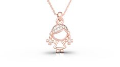 "14k Gold Kid pendant/s embellished natural diamonds, the perfect gift for mother. * How to customize your necklace? * 1. Select the number of charms in the \"Charm Quantity\" drop-down menu. 2. Choose the option: chain/without chain in the \"Necklace length\" drop-down menu. 3. Specify the gender of the kid charms in the \"Add your personalization\" text field. 4. Add to cart and proceed to checkout. Diamonds info: 100% Natural Diamonds Shape: Round Brilliant Carat/Weight: About 0.15 ct Color: Kid Pendant, Diamond Girl, Necklace For Mom, Letter Ring, Butterfly Earrings Stud, Mothers Necklace, Gold Baby, Necklace Unique, Earrings Stud