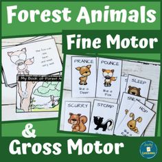 forest animals fine motor and gross motor activities