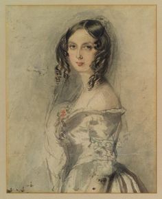 a drawing of a woman in a white dress