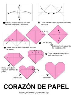 how to make an origami heart out of paper