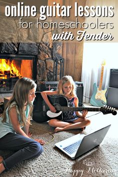 Online Guitar Lessons for Homeschoolers with Fender Guitar Lessons For Kids, Basic Guitar Lessons, Online Guitar Lessons, Guitar Kids, Homeschool Education, Easy Lessons