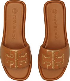 Tory Burch Double T Sport Slide Sandal (Women) | Nordstrom Dressy Boots, Feminine Shoes, Trending Womens Shoes, Pretty Shoes Sneakers, Classic Style Outfits, Sandals Outfit, Tory Burch Sandals, Trending Sandals, Girly Shoes