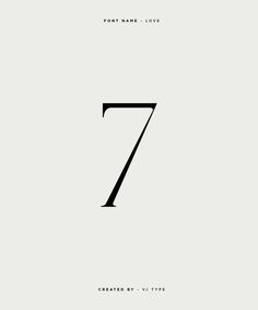 the number seven is shown in black and white