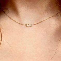 Hebrew letters measure about 0.3 inch height & 0.15 inches in length, depending on the letter. Dainty and extremely sturdy chain. Available in 14k Yellow Gold & Sterling Silver White & Rose Gold available upon request. text or email us Dainty Tan Necklace For Everyday, Minimalist Tan Jewelry For Everyday, Everyday Minimalist Tan Jewelry, Minimalist 14k Gold Name Necklace With Cable Chain, Minimalist Initial Nameplate Necklace, Everyday Tan Necklaces With Initials, 14k Gold Clavicle Chain Initial Necklace For Everyday, 14k Gold Initial Necklace With Clavicle Chain For Everyday, Minimalist Tan Jewelry With Initials