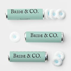 three bride and co lip bales on top of each other in mint green packaging