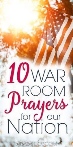 Are you looking for a prayer guide for our nation? Read these 10 war room prayers for our nation and use them as a prayer strategy in your own prayer time. These prayers offer hope for our nation. #prayer #warroomprayers #prayingScripture Prayers For Our Nation, Prayer For Our Country, Prayer Notebook, Prayer Guide, Prayer Closet, Pray For America, Prayer Time, Biblical Womanhood