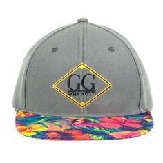 This Cap was designed exclusively for our shop. We made the design and we hired a manufacturer to do them. The quantities are limited, so you will not see many of them.  This design will give you an upgrade to your style with its combination of a Hawaiian colorful visor and a gray crown.  Gray Crown and Hawaiian Print Visor Adjustable Snapback One Size Fits All/ Most Polyester Material Embroidered Logo No Rules, Hawaiian Style, Hawaiian Print, Grey Floral, Snapback Cap, Going To The Gym, Trucker Cap, Polyester Material, One Size Fits All