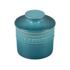 le creuset blue casserole with lid