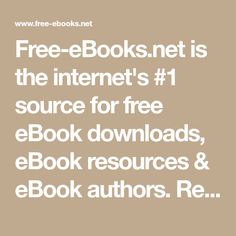 the internet's 1 source for free ebooks, e - books, and book authors