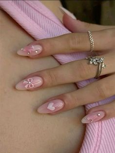 Paznokcie Hello Kitty, Kutek Disney, Hello Nails, Nagel Tips, Girly Acrylic Nails, Her Nails, Casual Nails, Soft Nails, Pretty Acrylic Nails