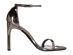 Stuart Weitzman | ‘Nudistsong’ Sandal, Pewter Glass. Branded Bags, Ankle Strap Sandals, Top Trends, Product Reviews, Stuart Weitzman, Ankle Strap, Sandals Heels, Top Styles, Heel Height