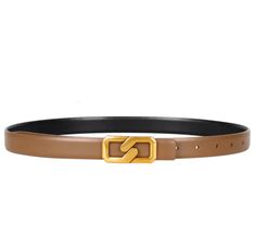 Accessory Concierge Gold Link Belt - Brown & Black - Capri by Sunset & Co. Flat Wedges, Scarf Belt, Gold Link, Shoes Heels Wedges, Flat Sneakers, Small Accessories, Small Leather Goods, Denim Pant, Boot Sandals