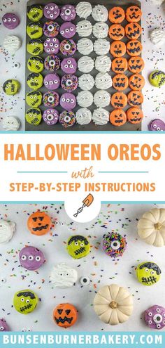 halloween oreos with step - by - step instructions