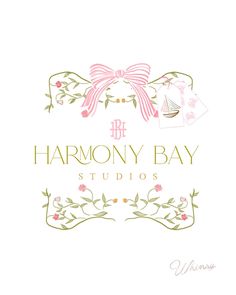 the logo for harmony bay studios