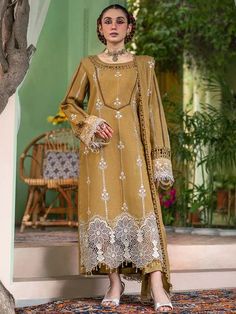 Luxury Net Skin Embroidered Pakistani Salwar Kameez Style Salwar Suit Salwar Kameez Style, Kameez Style, Pakistani Salwar, Dress Salwar Kameez, Indian Salwar Kameez, Soft Coral, Pakistani Salwar Kameez, Delicate Embroidery, Organza Dupatta