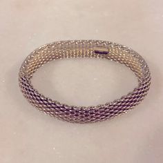 About 3” Diameter. Width 0.5”. In Great Condition, Like New. Marks: 925, Designer Signature Tiffany Co Jewelry, Somerset, Tiffany & Co., Bangle Bracelet, Womens Jewelry Bracelets, Bangle Bracelets, Bangles, Like New, Women Jewelry