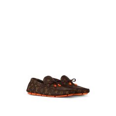 LOUIS VUITTON® - Lv Driver Moccasin - Brown French Formal Garden, Louis Vuitton Official, The Vamp, Driving Shoes, The Vamps, Men's Collection, Loafer Shoes, A Pattern, Moccasins