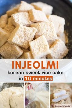 korean sweet rice cake in 10 minutes is an easy and delicious dessert that's ready to be eaten