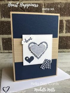 a close up of a card with a heart on it and the words, love