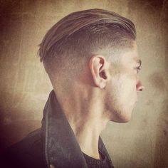 Tidy fade with a slick back from @badlandsbarber finished with #uppercutdeluxe #pomade ✂️ #barber #barbershop #slickanddestroy #groomandzoom #style #styling Slicked Back Hair Men Fade, Slickback Undercut, Slick Back Undercut, Barber Haircuts, Gents Hair Style, Mens Hairstyles Thick Hair, Men Haircut Styles