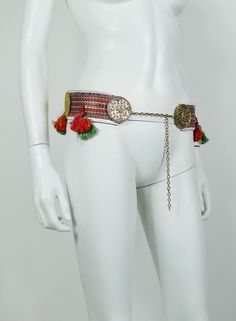 Edouard Rambaud Vintage Oriental Belt For Sale at 1stdibs Bohemian Gold Belt For Festival, Gold Bohemian Belt For Festivals, Gold Bohemian Festival Belt, Traditional Festival Belt With Antique Buckle, Disco Fashion, Belt Vintage, Festival Accessories, Hook Clasp, Antique Gold