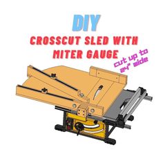 an image of a crosscut sled with miter gauge