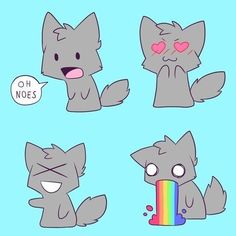 an image of cartoon cats with different expressions